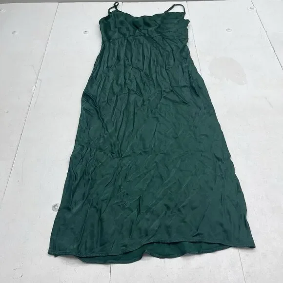 Anthropologie | Dresses | By Anthropologie Green Ob Bare Silky Column Midi  Dress Womens Size Petite Small | Poshmark